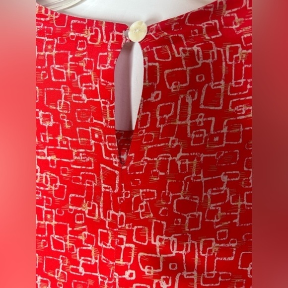 August Silk Women's Abstract Printed Boxy Blouse Top - 100% Silk - Size 3XL - Picture 7 of 7